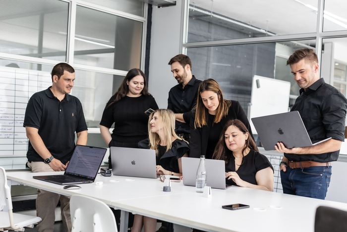 Marketing Agency for ABA Clinics 39 ABA digital marketing agency team. Team reviewing client performance together