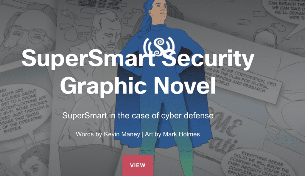 Cisco's comic-style graphic novel called “SuperSmart Security.”