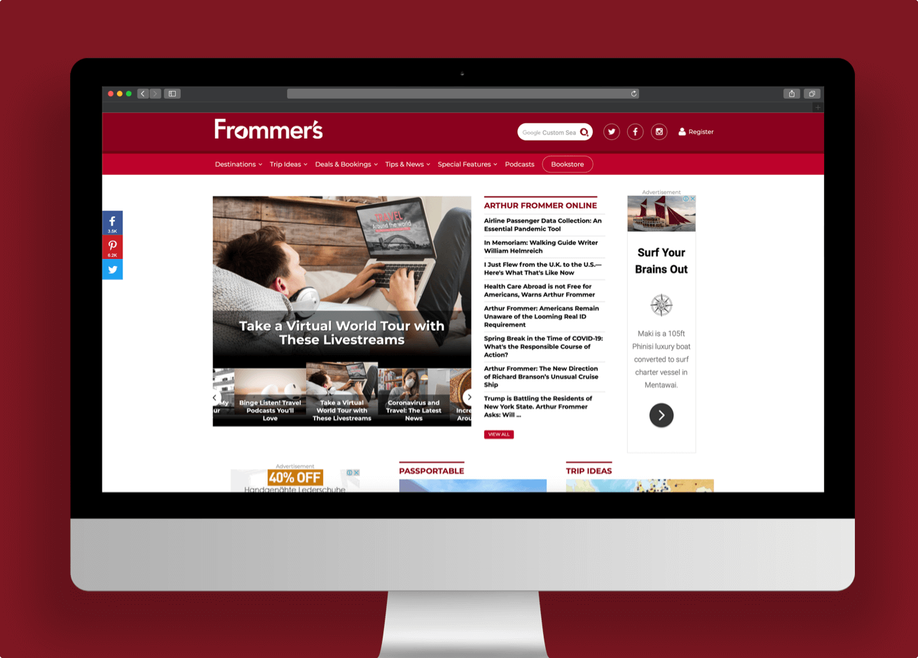 Frommer's website