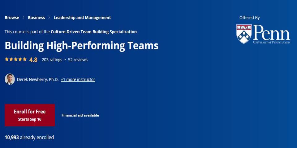 Building High Performing Teams 