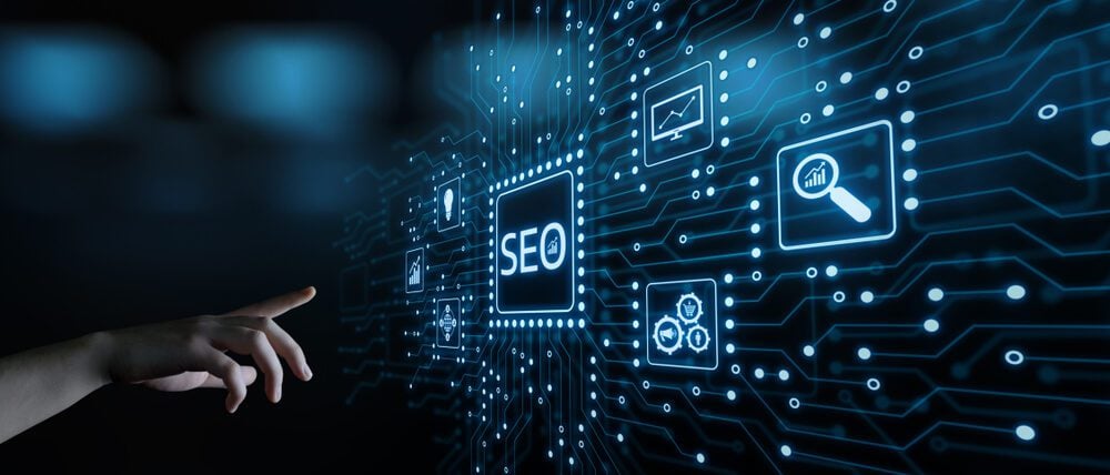 SEO_SEO Search Engine Optimization Marketing Ranking Traffic Website Internet Business Technology Concept