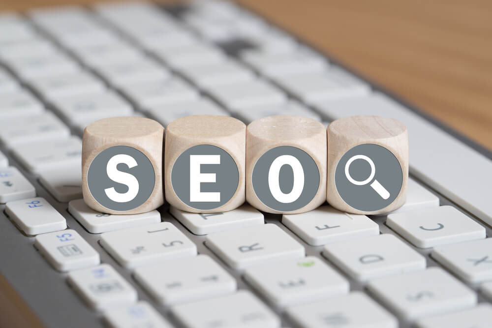 seo maintenance_cubes with the acronym SEO for search engine optimization