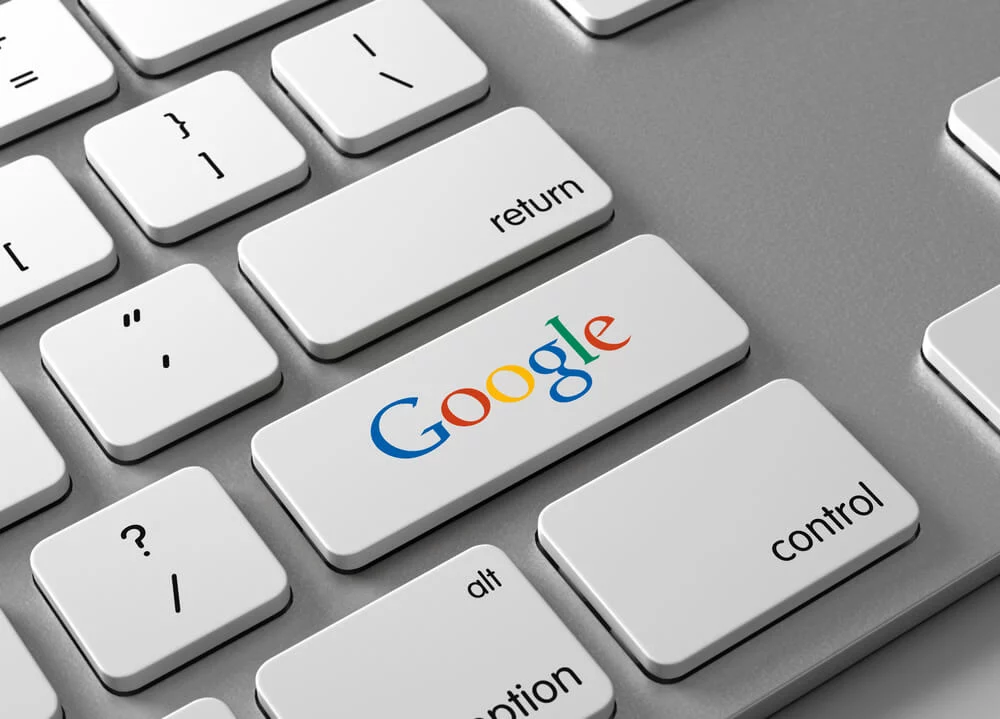 google seo_A keyboard with a button Google