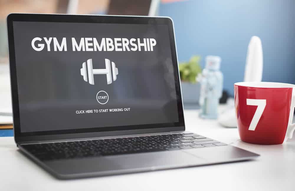 gyms website_Gym Membership Exercise Weight Icon Concept