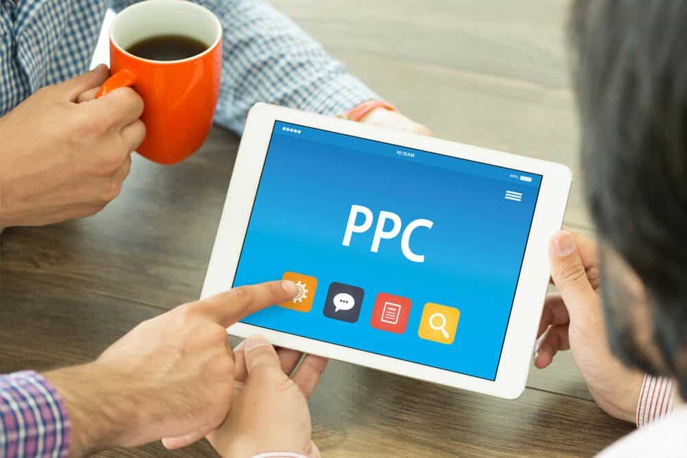 ppc ad campaign_PPC CONCEPT ON TABLET PC SCREEN