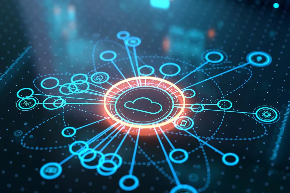 How To Construct a Winning SEO Strategy for Your SaaS Business 1 SaaS_Cloud architecture platform. Internet infrastructure concept. Abstract technology background. Digital saas solution.