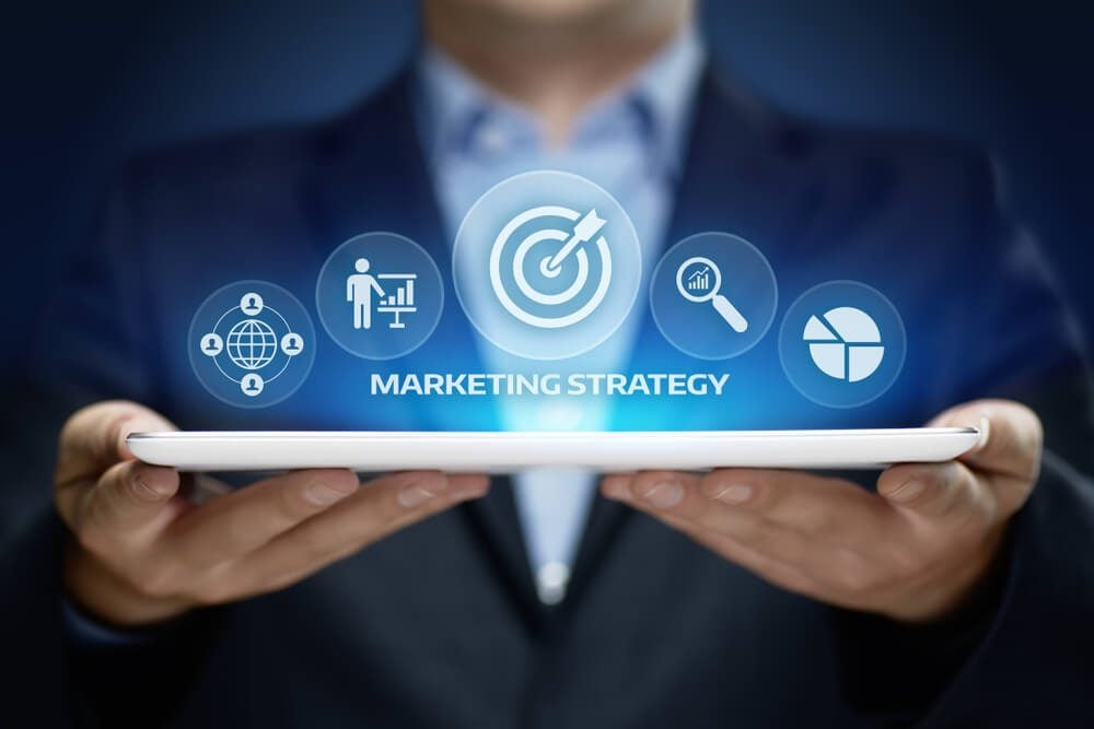 marketing strategy_Marketing Strategy Business Advertising Plan Promotion concept.