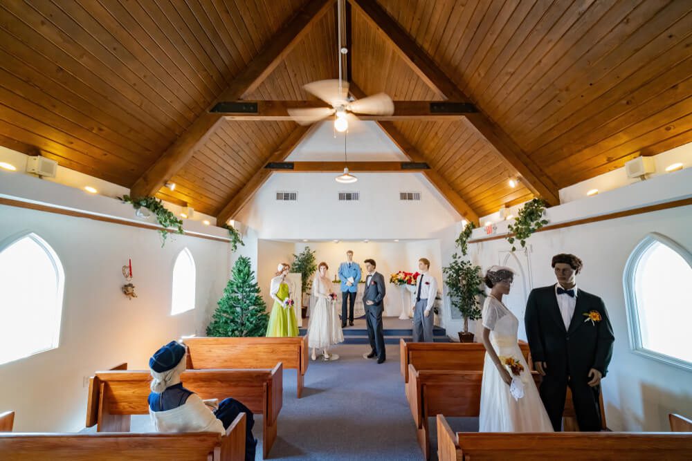 las vegas chapel_Henderson, JAN 7: Interior view of the Candlelight Wedding Chapel on JAN 7, 2020, at Henderson, Nevada