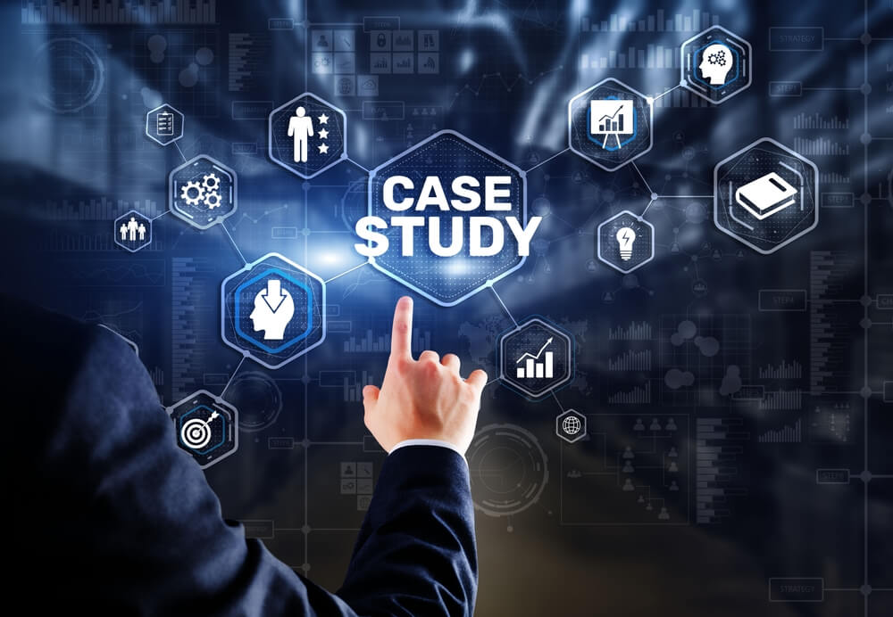 case study_Case Study Education concept. Analysis of the situation to find a solution