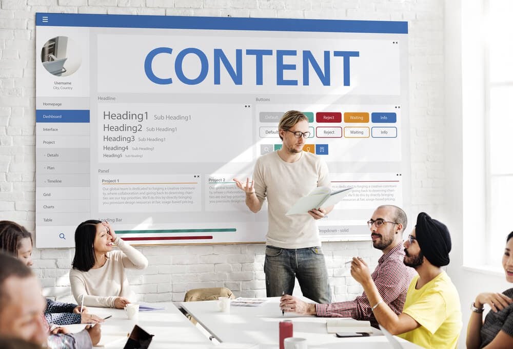 content marketing_Creative Sample Website Design Template Concept