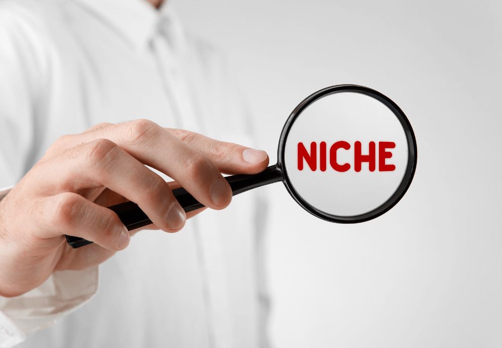 Find Your Niche! 9 Local Lead Generation Tips for Success 1 market niche_Marketing specialist looking for market niche (concept)