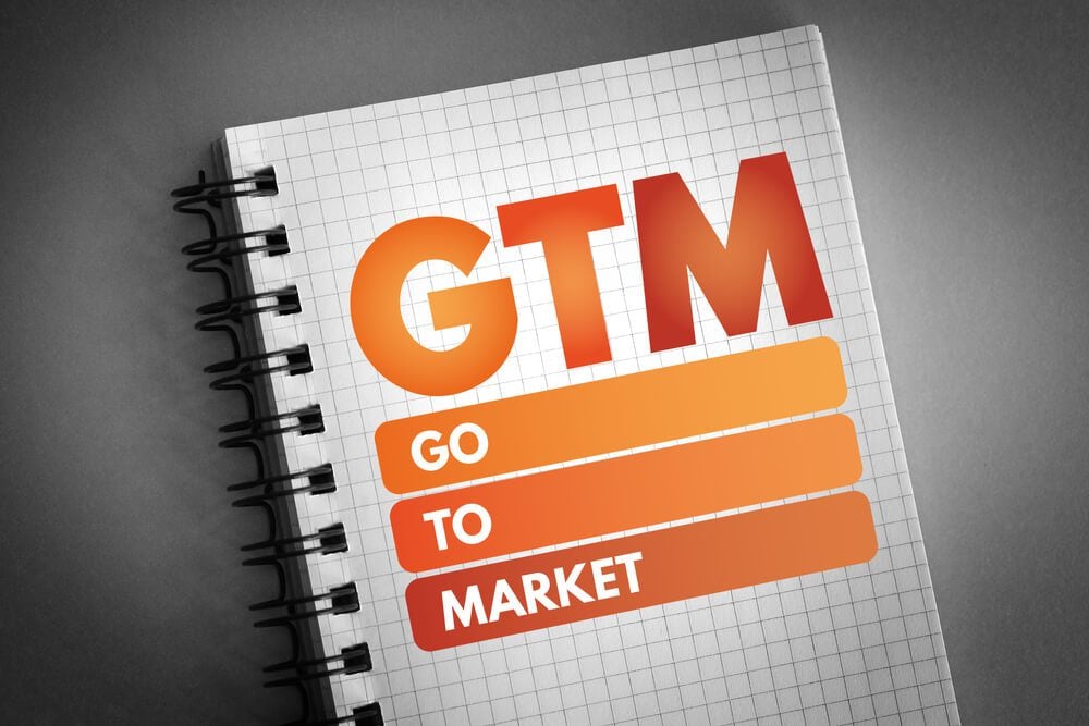 go to market_GTM - Go To Market acronym, business concept background