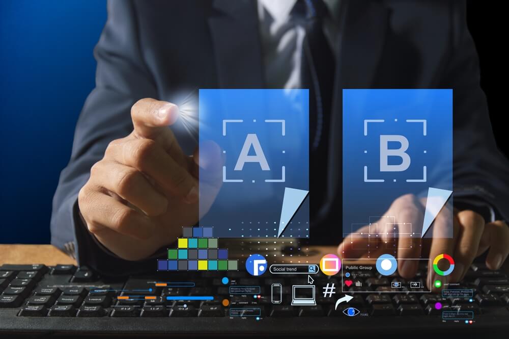 A/B Testing_marketer use a or b testing advertising strategy