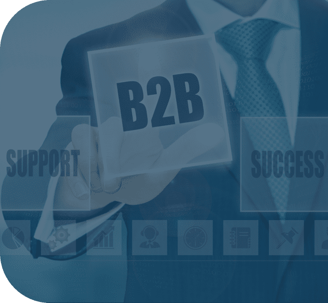 b2b branding content block image with B2B success written on it