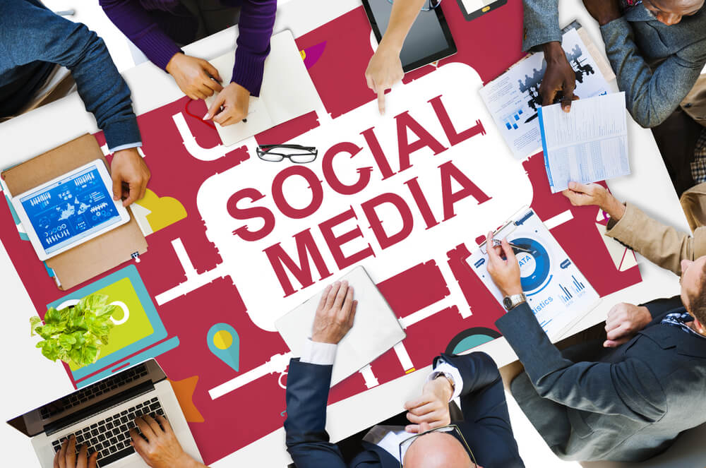 social media_Social Media Social Networking Technology Connection Concept