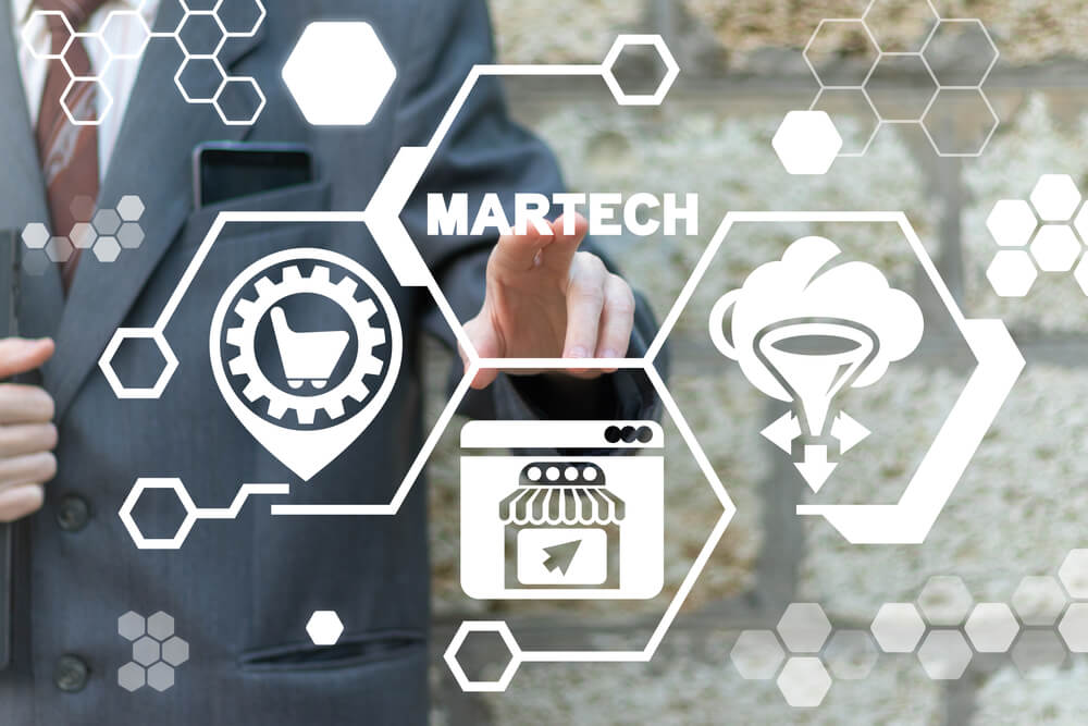 martech_MarTech Marketing Technology E-Commerce Market Place Concept.