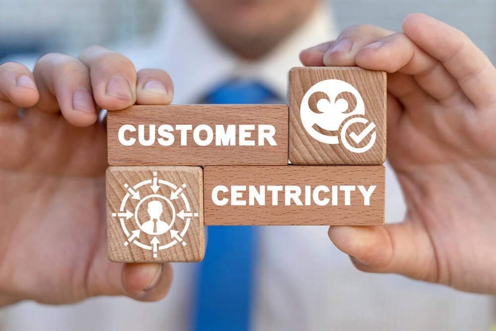 customer centric_Business concept of customer centricity. Consumer first orientation.