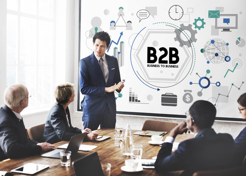 B2B_B2B Business to Business Corporate Connection Partnership Concept