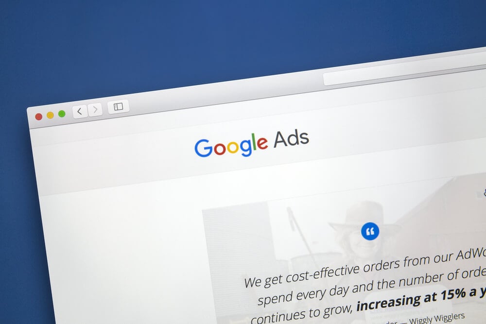 google ads_Ostersund, Sweden - July 28, 2016: Google Ads website on a computer screen. Google Ads is an online advertising service.
