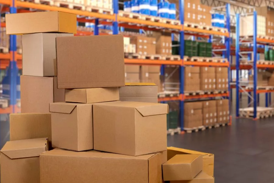 Illinois warehouse with boxes wholesale product sales by Chicago FCMO
