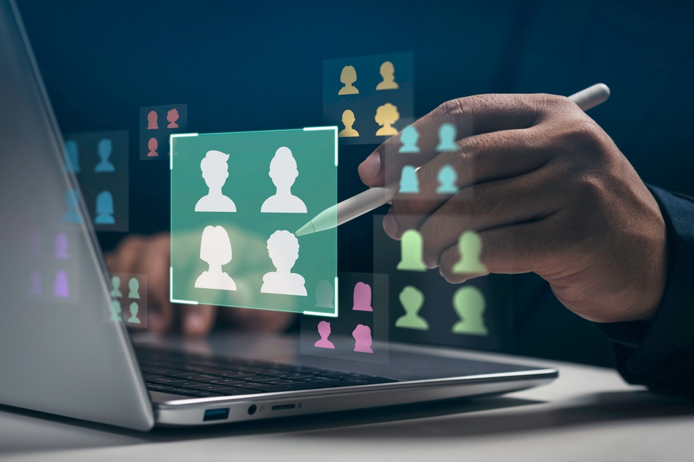 Customer Targeting and Segmentation Concept, audience targeting, digital marketing, personalized strategy, data analytics, CRM system, business tools, customer profiling, Personalized Customer target