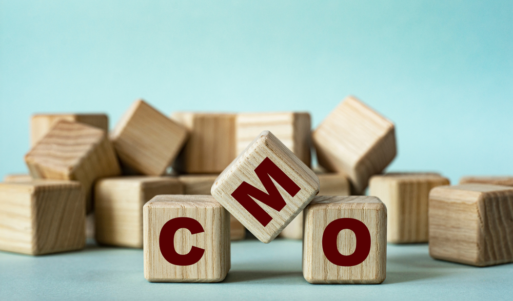 acronym on wooden cubes on a light background. Business concept