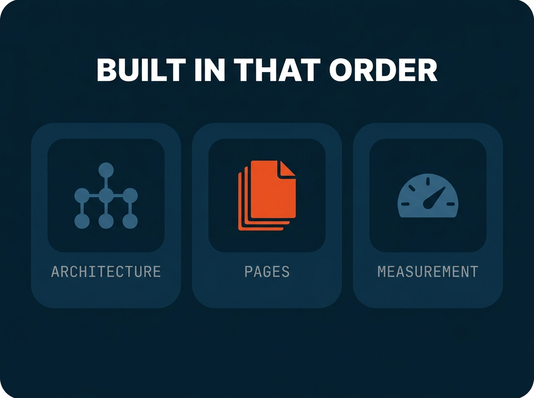 DAP started with architecture, not content.