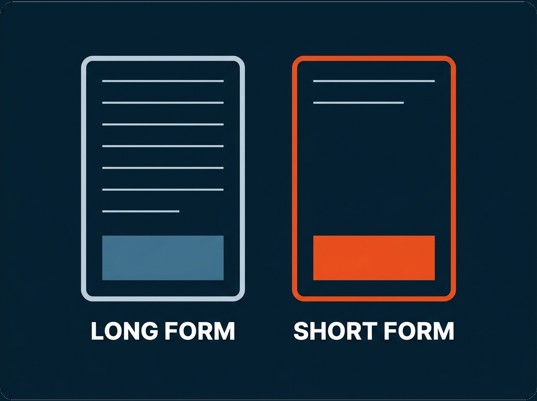 Angel Adoption long form against short form, the shorter form winning on submissions