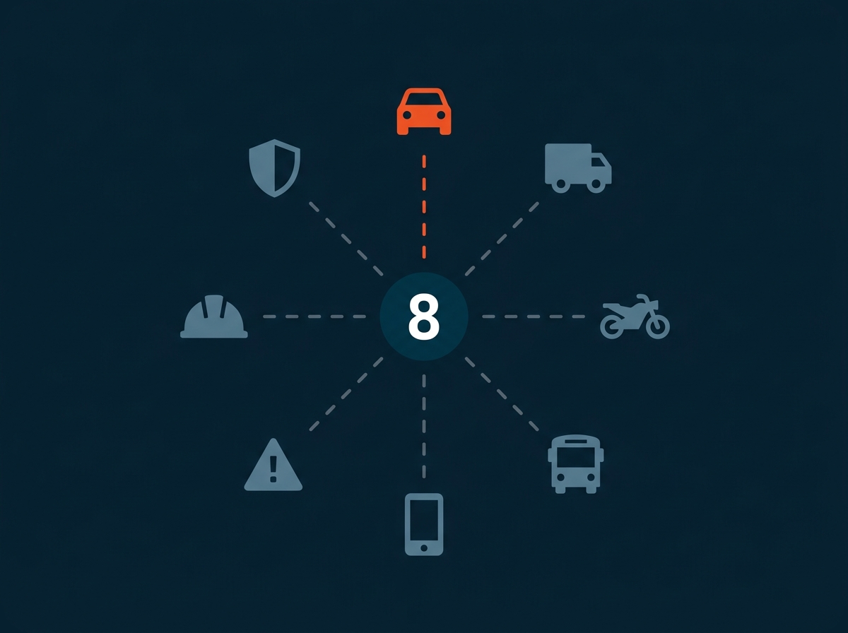 Eight Karns and Karns campaigns by case type, from brand defense to car, truck, motorcycle and more