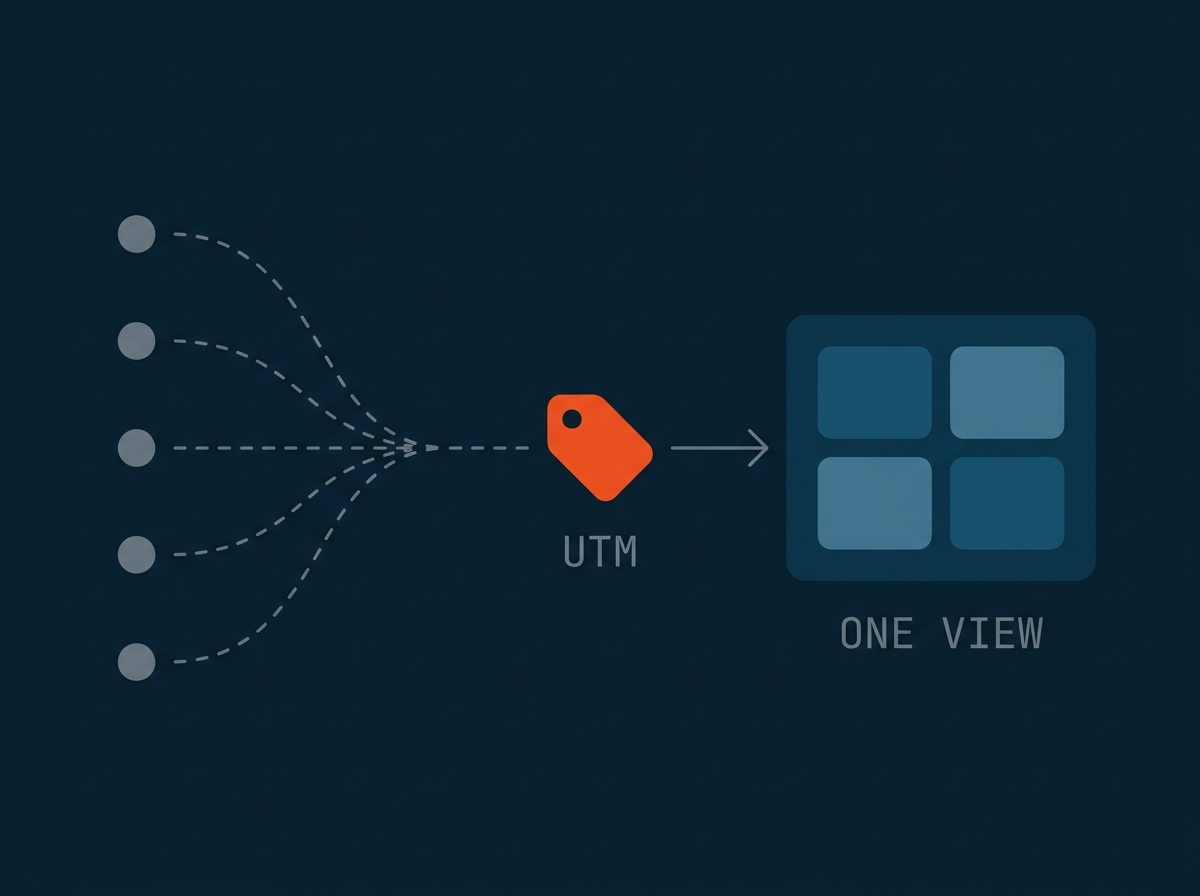 Karns and Karns sources tagged through a UTM scheme into one reporting view